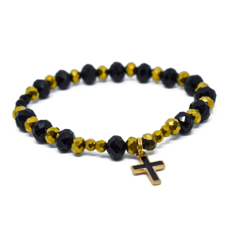 Czarna bransoletka kryształowa.JPG