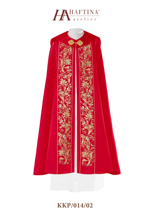 Kapa liturgiczna z haftem.