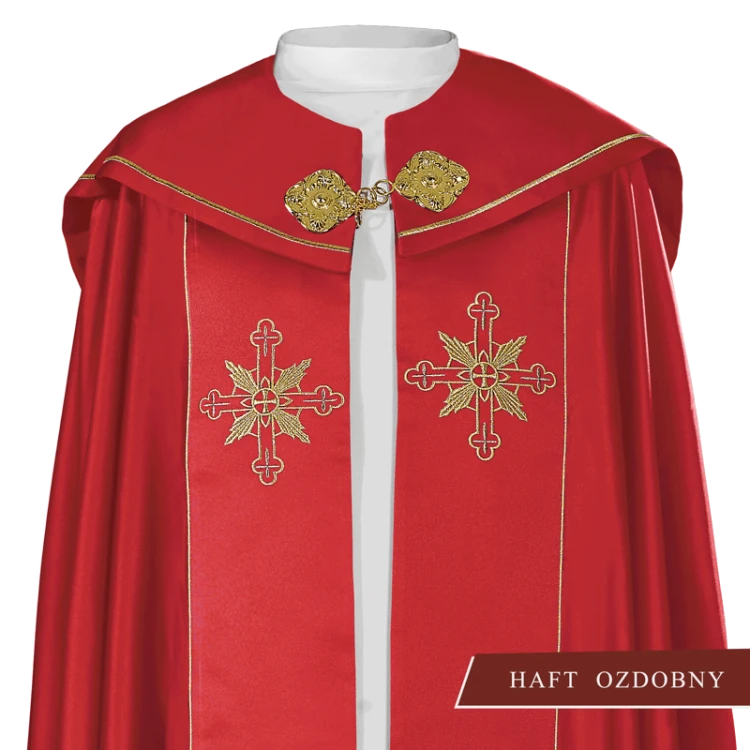 Kapa liturgiczna z symbolem IHS.