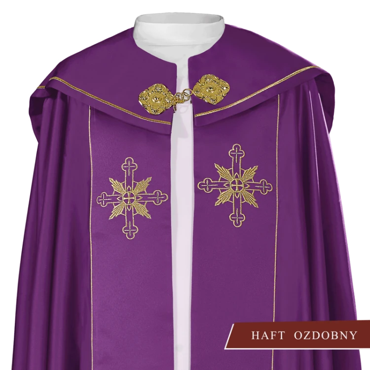 Kapa liturgiczna z symbolem IHS.