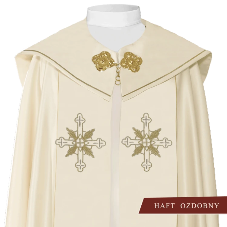 Kapa liturgiczna z symbolem IHS.