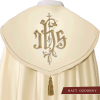 Kapa liturgiczna z symbolem IHS.