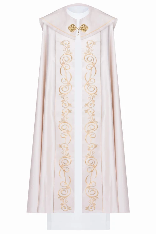 Kapa liturgiczna z haftem IHS.