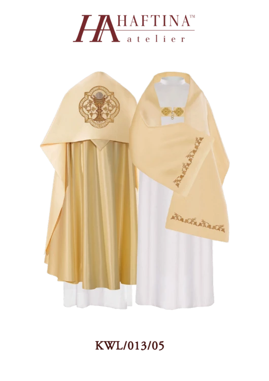 Welon haftowany z klasycznym kielichem.