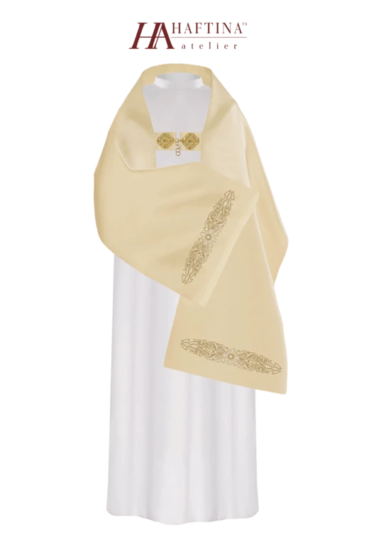 Welon bogato haftowany z symbolem IHS.