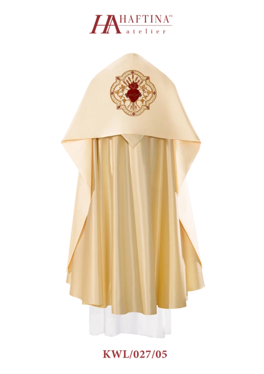 Welon bogato haftowany z sercem Pana Jezusa.