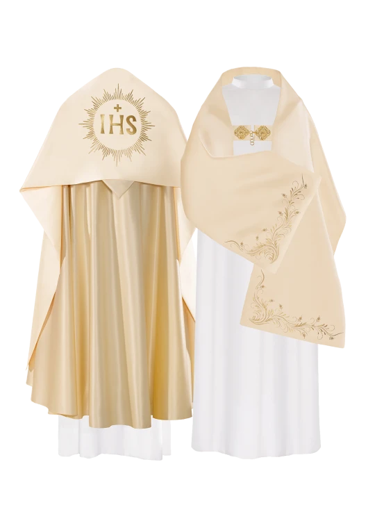 Welon z haftem symbolem IHS.