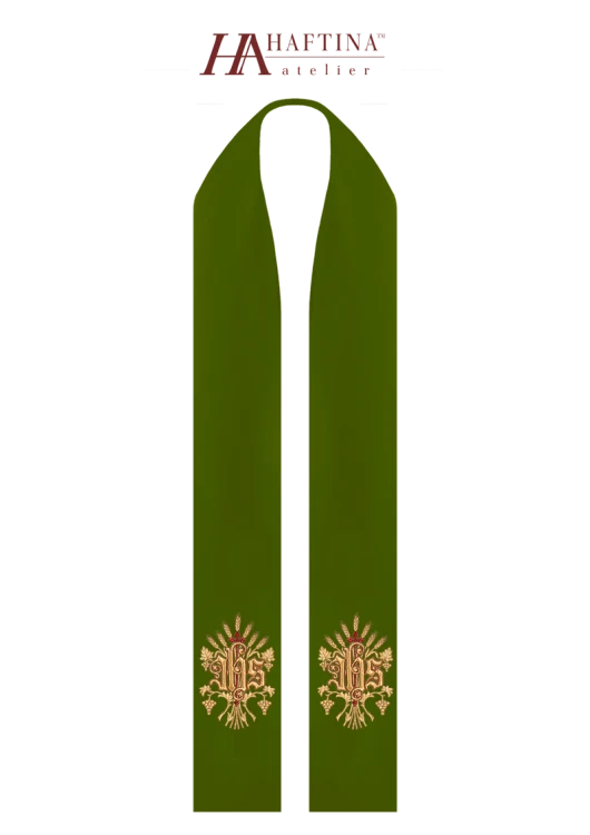 Stuła liturgiczna z IHS