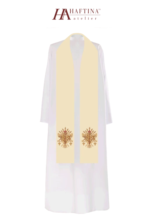 Stuła liturgiczna z IHS