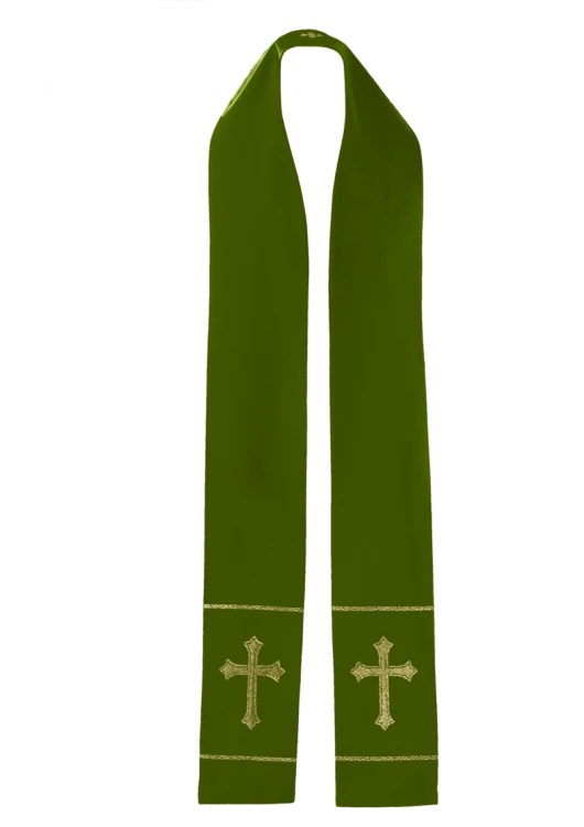 Stuła haftowana z motywem Krzyża