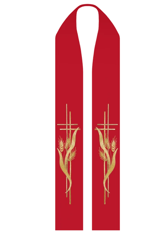 Stuła haftowana z Kłosem