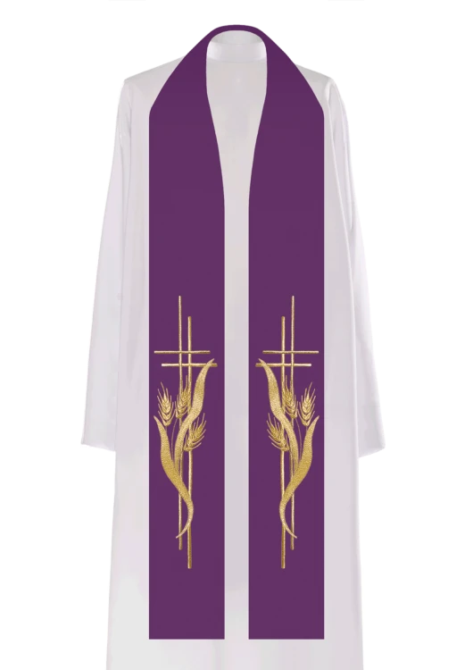 Stuła haftowana z Kłosem