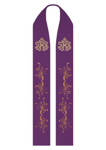 Stuła haftowana z IHS