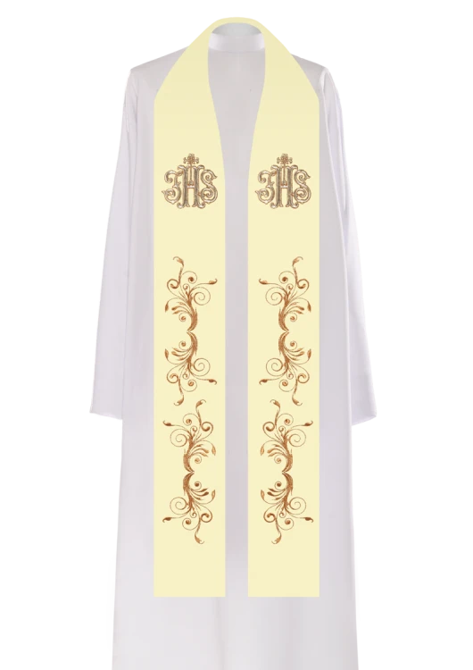 Stuła haftowana z IHS