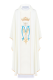 Haftowany ornat z motywem Maryjnym.