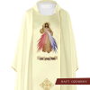 Ornat haftowany - wizerunek Jezusa Miłosiernego + symbol IHS