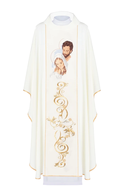 Ornat haftowany z wizerunkiem Świętej Rodziny