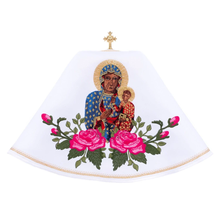 Welon na puszkę z Matką Bożą Częstochowską.