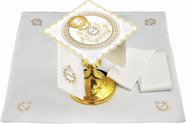 Komplet bielizny kielichowej z wizerunkiem Jezusa Chrystusa