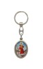 Keychain with Archangel Michael and Saint Christopher.