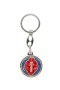 Metal keyring with Saint Benedict.