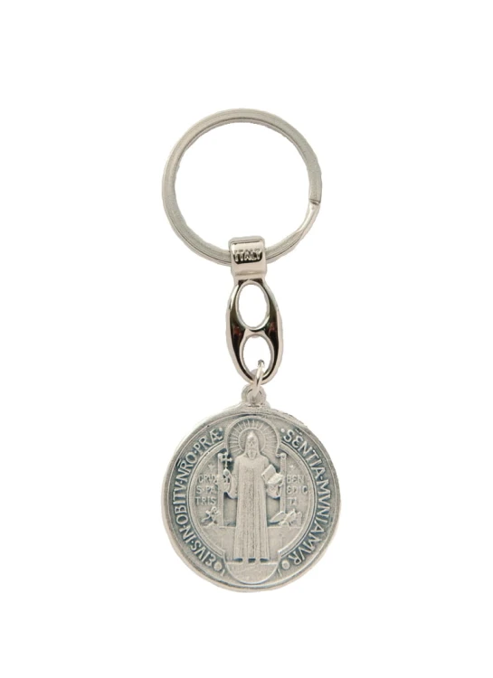 Saint Benedict medal keyring.