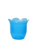 Tulip-shaped candle casing.