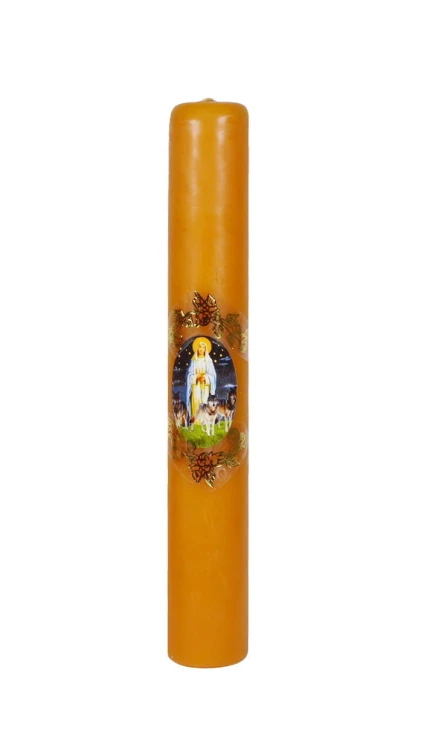 Woskowa gromnica.