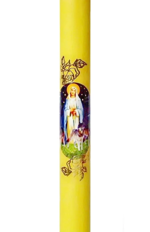 Duża parafinowa gromnica, 45cm.