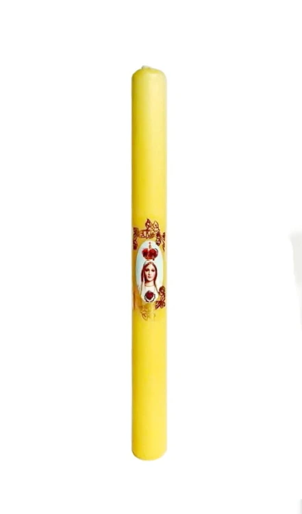 Our Lady of Fatima average thunder candle.