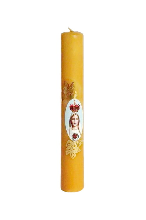 Our Lady of Fatima small thunder candle.