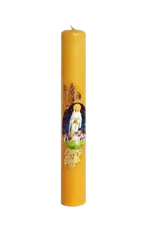 Our Lady of Candles small wax candle.