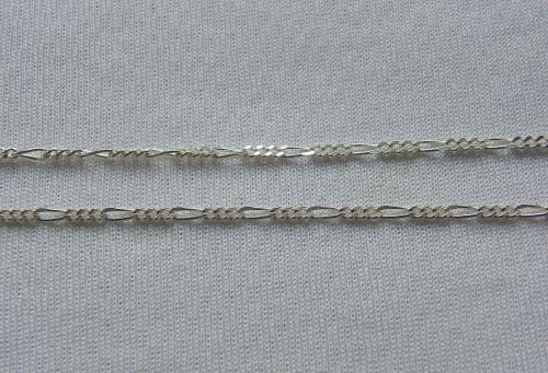 Long Silver Figaro Chain