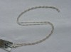 Long Silver Figaro Chain