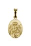 Gold-plated medal of Our Lady of Perpetual Help / Heart of Jesus