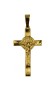 Gold-plated Saint Benedict Cross.