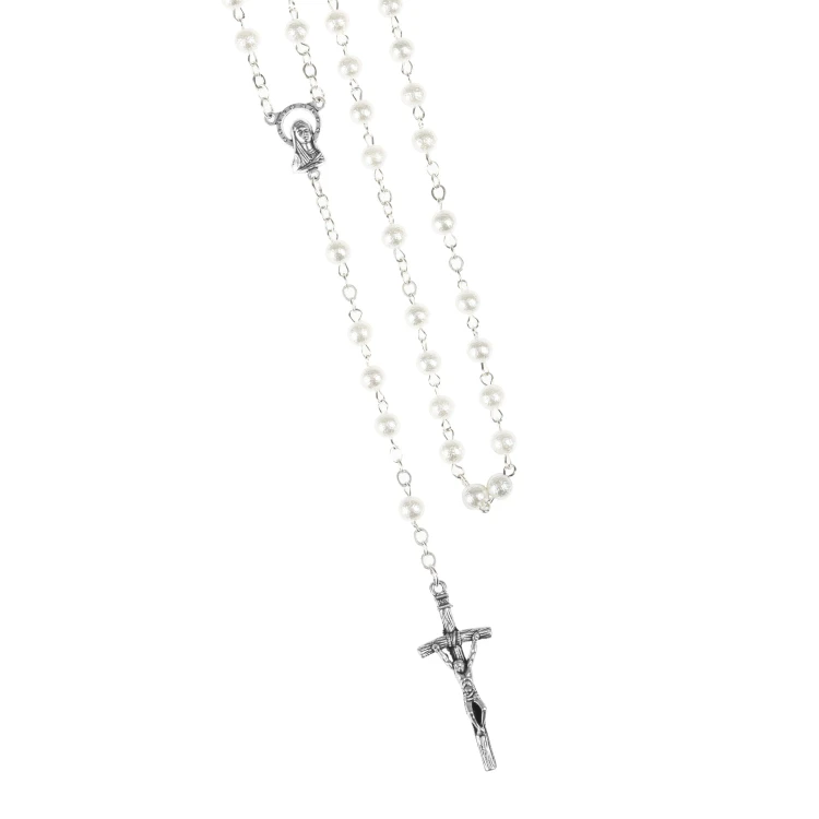 Pearl rosary with Our Lady