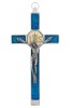 Hanging metal cross with IHS