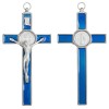 Hanging cross of St. Benedict with resin filling
