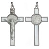 Pendant cross of St. Benedict with colored filling