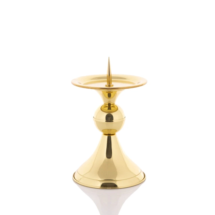 Tin candlestick, 14 cm
