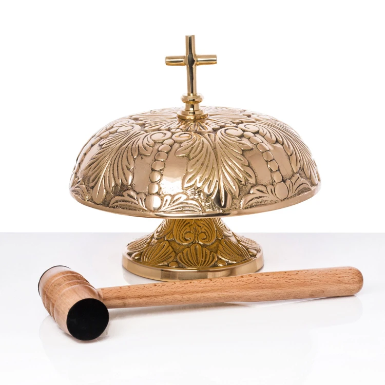 Mosiężny gong mszalny