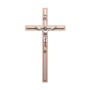 Wooden cross with metal band, 26 cm