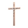 Wooden cross with metal band, 26 cm