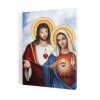 Heart of Jesus and Heart of Mary, canvas painting