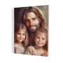 Jesus with the girls - painting on canvas