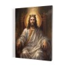 Christ the King on the throne - majestic painting on canvas