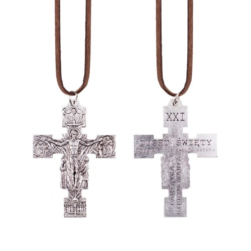 Confirmation cross with the image of the Holy Trinity
