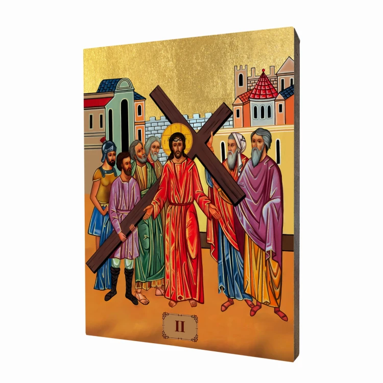 Hand-gilded Way of the Cross