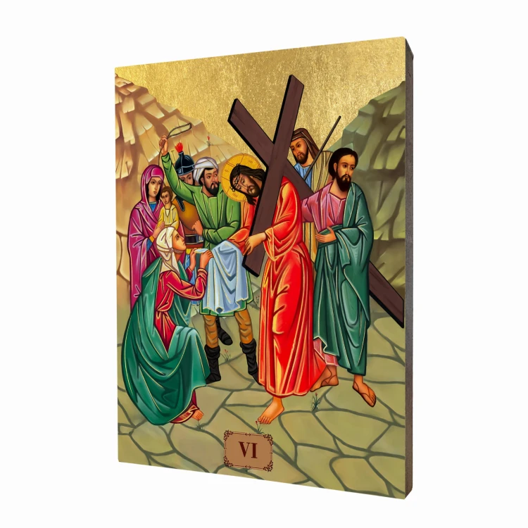 Hand-gilded Way of the Cross